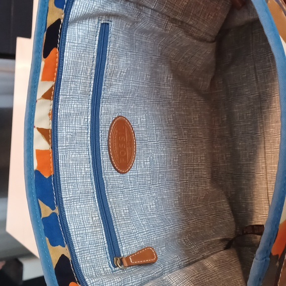 Fossil starburst coated canvas tote - Picture 6 of 14